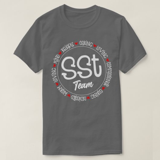 T-shirt Équipe SST Social Enseignants Études Retour À L'Éc (Design devant)
