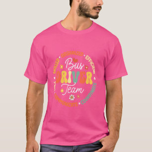 T-shirt Équipe super de chauffeurs d'autobus de retour à l