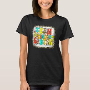 T-shirt Équipe super Gardergarten Leopard Retour À L'École