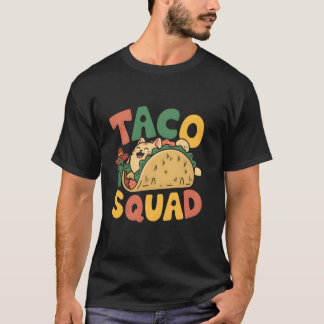 T-shirt Équipe Taco de Chat Cinco De Mayo Fête Mexicaine F