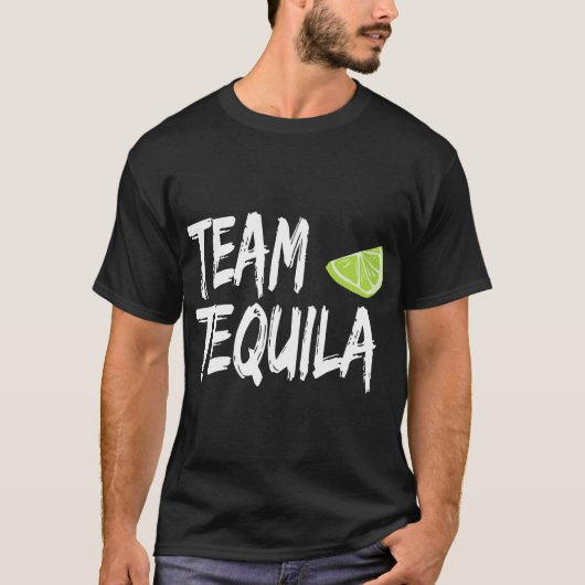 T-shirt Équipe Tequila avec chaux verte (Devant)