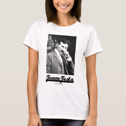 T-shirt Équipe Tesla (Nikola Tesla) (Devant)
