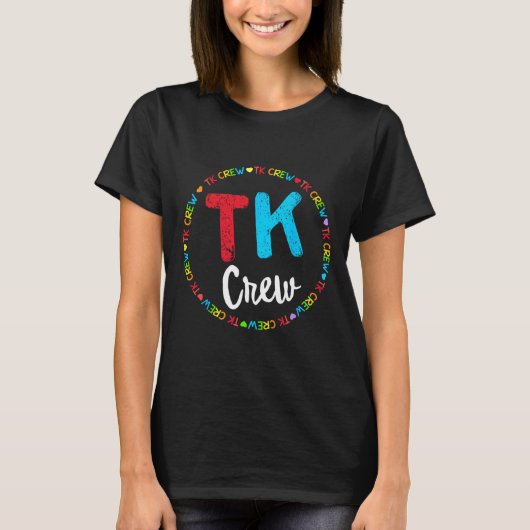 T-shirt Équipe Transitoire D'Enfants De L'École Équipe Tk (Devant)