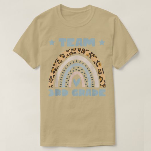 T-shirt Équipe Troisième Année Retour À L'École Enseignant (Design devant)