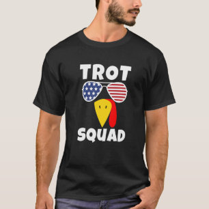 T-shirt Équipe Trot Thanksgiving Courir La Turquie Face À
