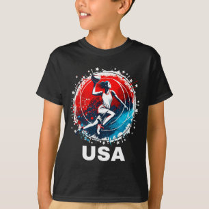 T-shirt Équipe Usa Go Usa Baseball