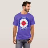 T-shirt Équipe Utah de curling Sweep Rock UT State Outline (Devant entier)