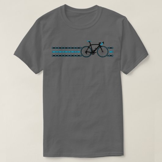 T-shirt Équipe Vélo Stripes Sky Chain (Design devant)