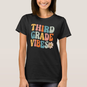 T-shirt Équipe Vibes De Troisième Année Rétro 1Ème Jour St