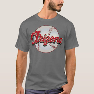 T-shirt Équipe Vintage de baseball de l'Arizona