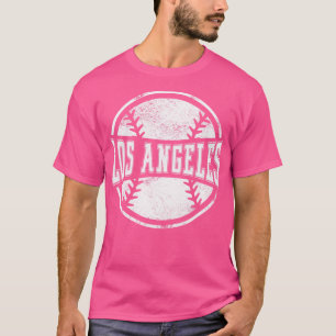 T-shirt Équipe vintage de baseball de Los Angeles Cadeau 1
