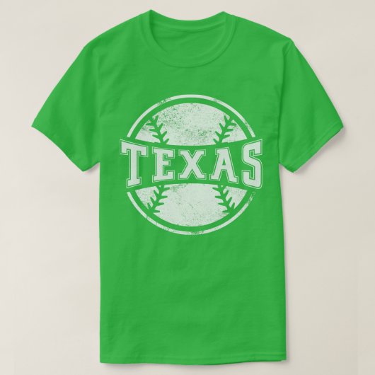 T-shirt Équipe vintage de baseball du Texas (Design devant)