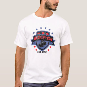 T-shirt Équipe vintage De Football De Washington Dc 1932 P