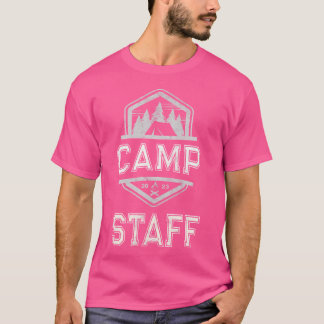 T-shirt Équipe vintage du camp Camping d'été Équipe d'accu