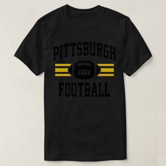 T-shirt Équipe Vintage sportive de Pittsburgh (Design devant)