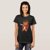 T-shirt Équipée de camping de hérisson de coco chaud de ro (Devant entier)