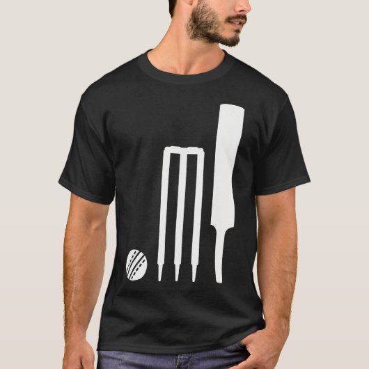 T-shirt Équipement de cricket  (Devant)