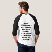 T-shirt "Équipement de protection personnelle médiéval" (Dos entier)