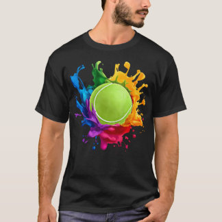 T-shirt Équipement de sport de tennis coloré pour