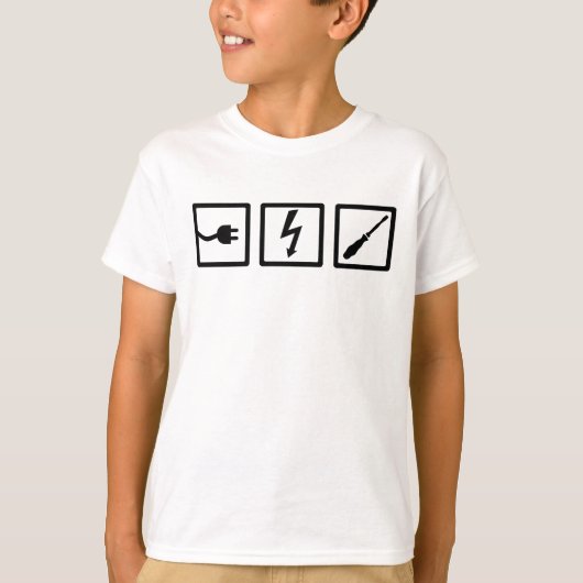 T-shirt Équipement d'électricien (Devant)
