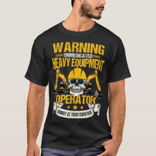 T-shirt Équipement lourd Opérateur Excavateur Construction