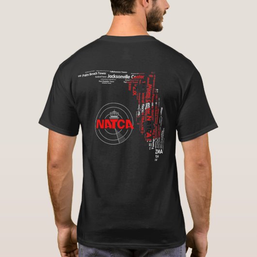 T-shirt Équipements de NATCA la Floride avec le drapeau (Dos)