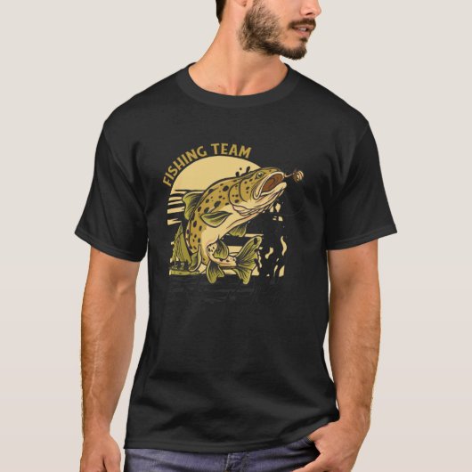 T-shirt Équipes de pêche (Devant)