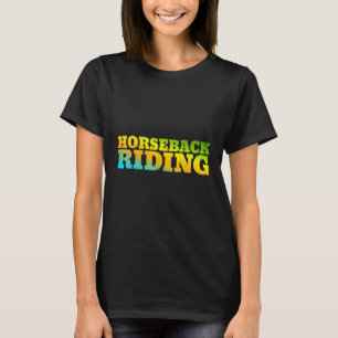 T-shirt Équitation Conçu Avec Des Couleurs Naturelles