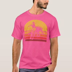 T-shirt Équitation de Bronc Cheval Bucking Sportif