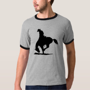 T-shirt Équitation de Bronc de selle