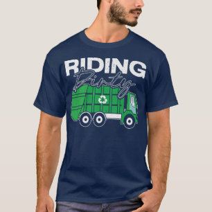 T-shirt équitation déchets sale camion camion collectionne