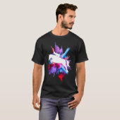 T-shirt Équitation équitation Color Blast (Devant entier)
