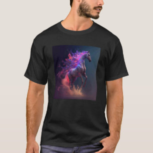 T-shirt Équitation éthérée sur cheval Sentier Amour de la
