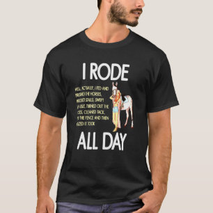T-shirt Équitation toute la journée