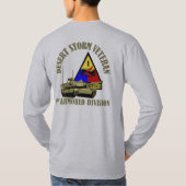 T-shirt ęr Division blindée [?ère ANNONCE] (Dos)