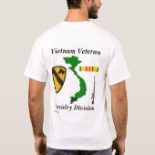 T-shirt ęr Division W de Cav (Dos)