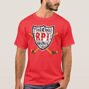 T-shirt ęr Église d'hockey de RPI
