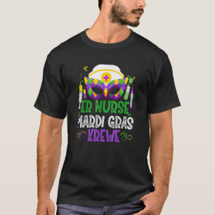 T-shirt Er Infirmière Krewe Infirmière Masques Mardi Gras