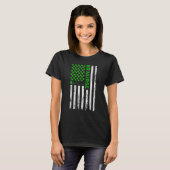 T-shirt ER Nurse American Flag Shamrock St Patrick's Day 2 (Devant entier)