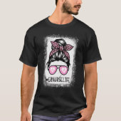 T-shirt Er Nurse Life Leopard Bleached Pink Leopard Messy (Devant)