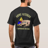 T-shirt ęr Vétérinaire d'ANNONCE - ambulance de Humvee (Dos)