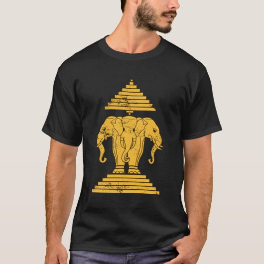 T-shirt Erawan Sabaidi Salutation 3 Headed Elephant Kingdo (Devant)