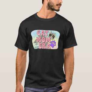 T-shirt Ère de maman de chat - Meilleure vie d'amour de ma