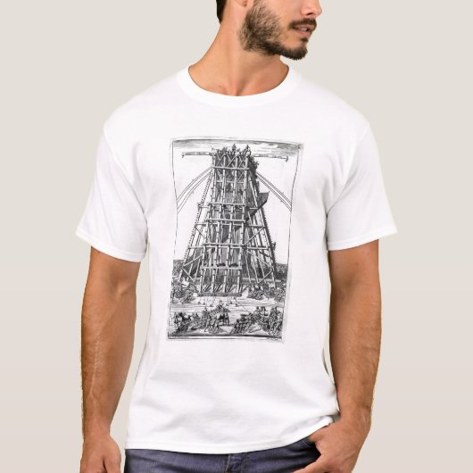 T-shirt Érection de l'obélisque égyptien antique (Devant)