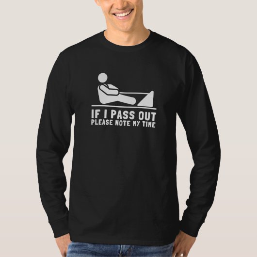 T-shirt Erg Ergometer Et L'Exercice D'Aviron Machine Raili (Devant)