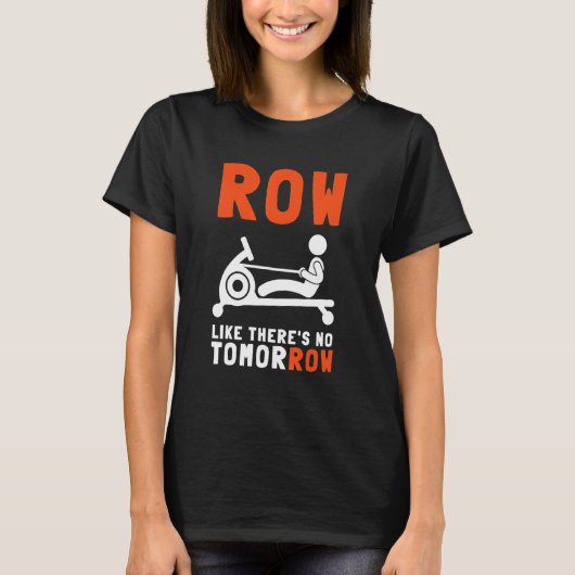T-shirt Erg Ergometer Et L'Exercice D'Aviron Machine Raili (Devant)