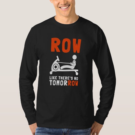 T-shirt Erg Ergometer Et L'Exercice D'Aviron Machine Raili (Devant)