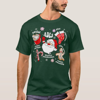 T-shirt Ergothérapie OT Noël Père Noël Noël Fêtes
