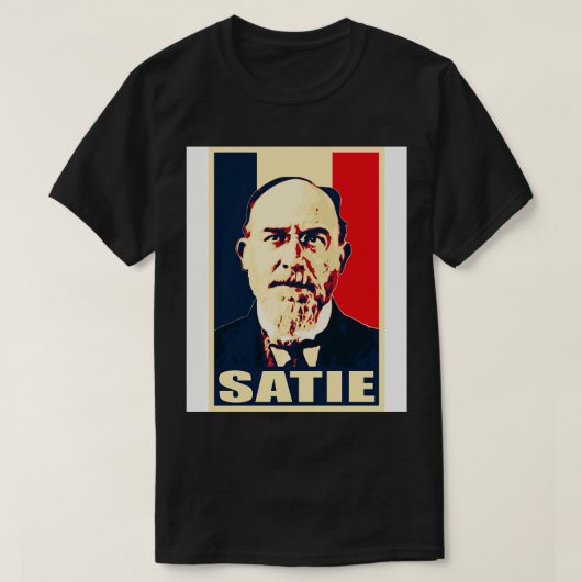 T-shirt Erik Satie French 1 (Design devant)