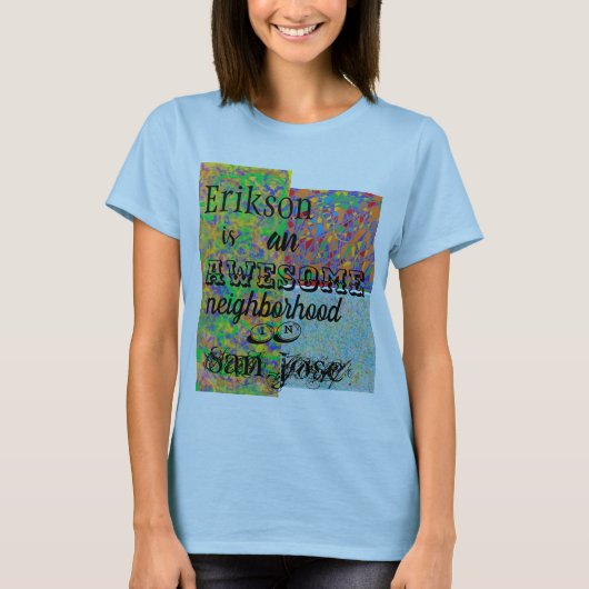 T-shirt Erikson super quartier San Jose col abstrait (Devant)